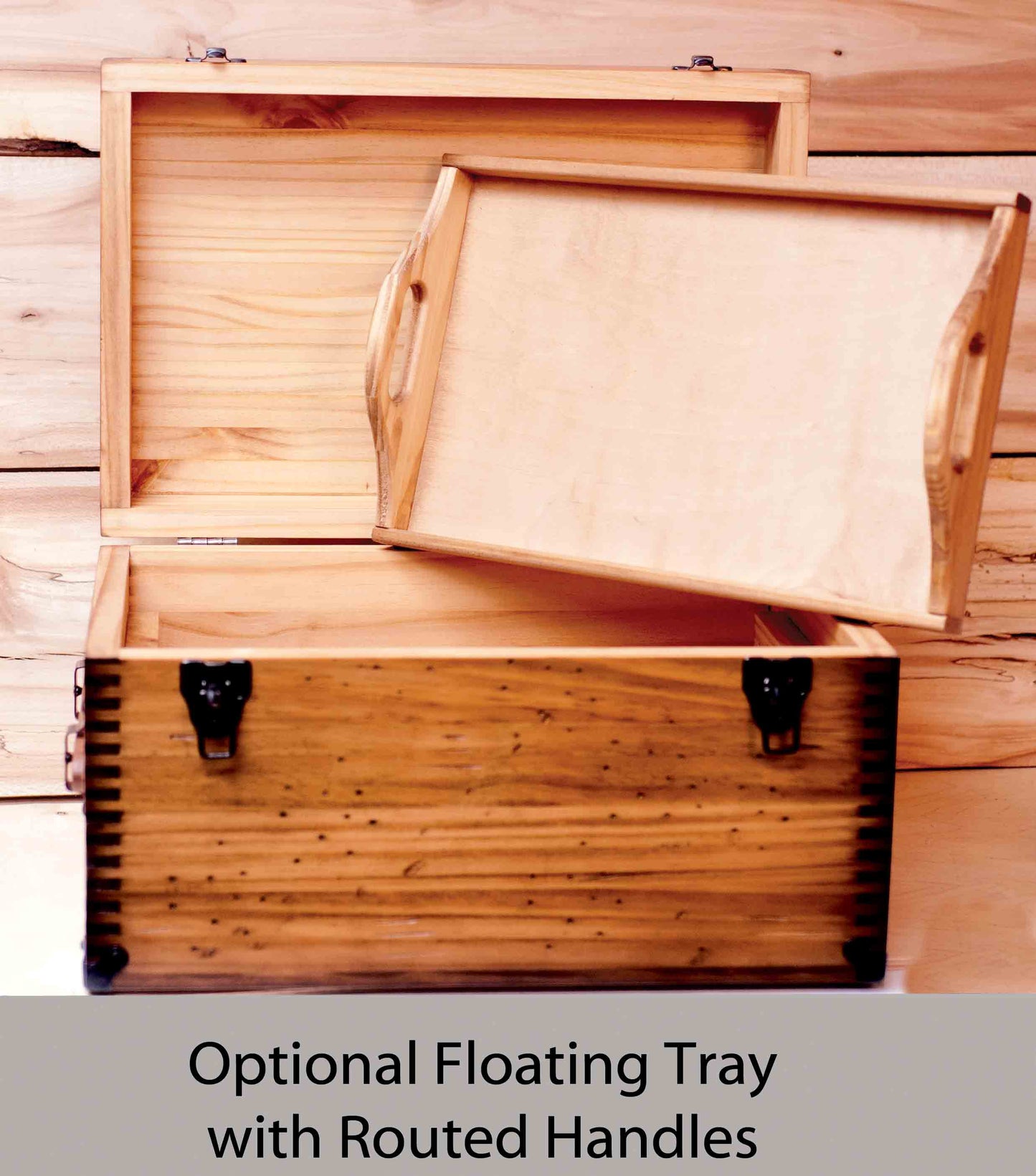 Wooden Keepsake Box | Memory Box with Tray