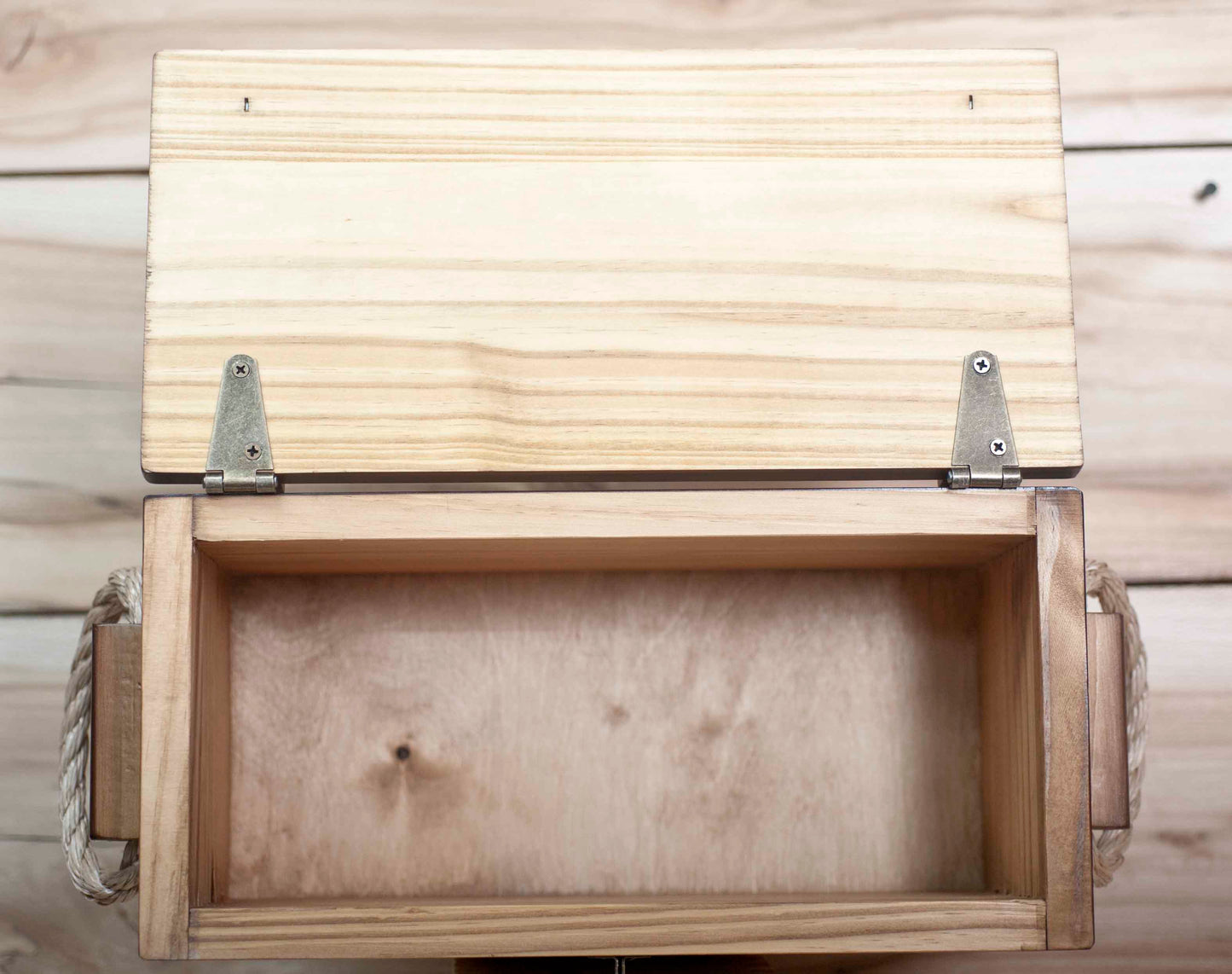 Open Wooden Box | Wood Box | Small Wood Chest