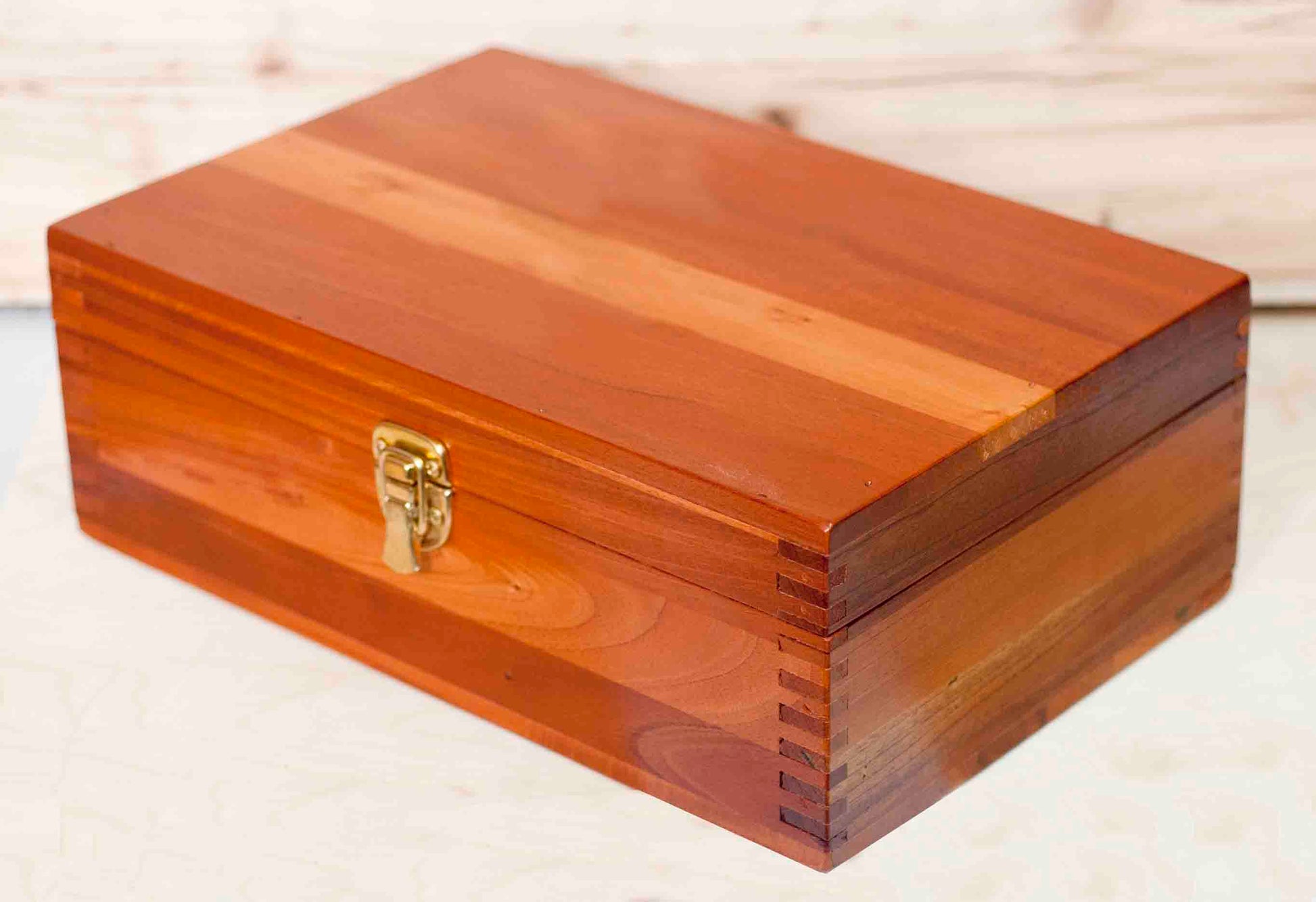 Large Wooden Box With Hinged Lid Wooden Keepsake Box Acacia Wood Wood  Storage Box Decorative Boxes 